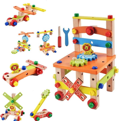 Wooden Construction Workbench Toy