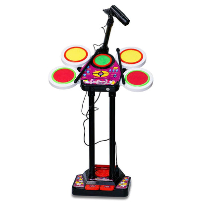 Kids Drum Set with Mic & Sounds
