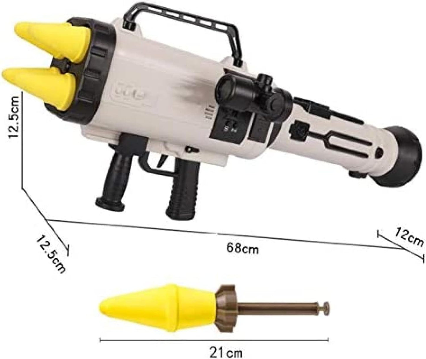 Simulation Sound Effects Of Electric Burst Rocket Launcher, Launch Soft Rocket Launcher, Boy Mortar, Children's Toy Soft Shell Gun