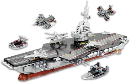 Warship Aircraft Carrier – 8 in 1 Building Set