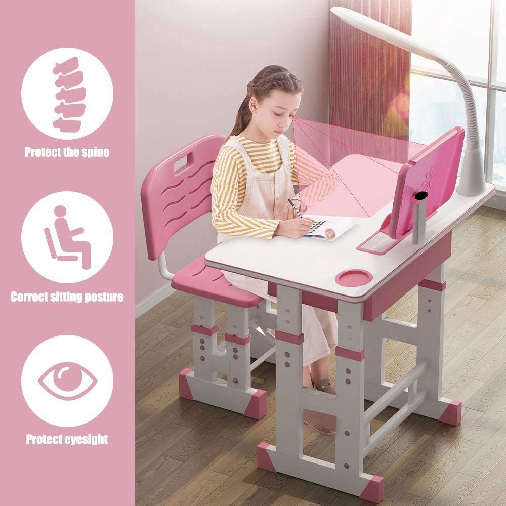wooden desktop with light