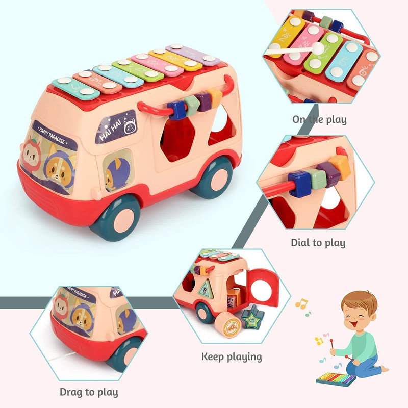 Musical School Bus with Piano