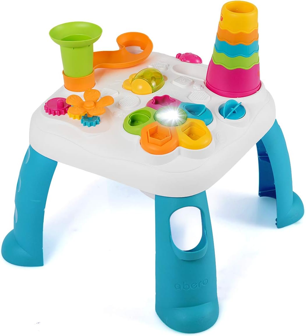 Abero Activity Centers And Explore Table For Baby and Toddler Whack-a-Mole Game Stacking Baby Toys