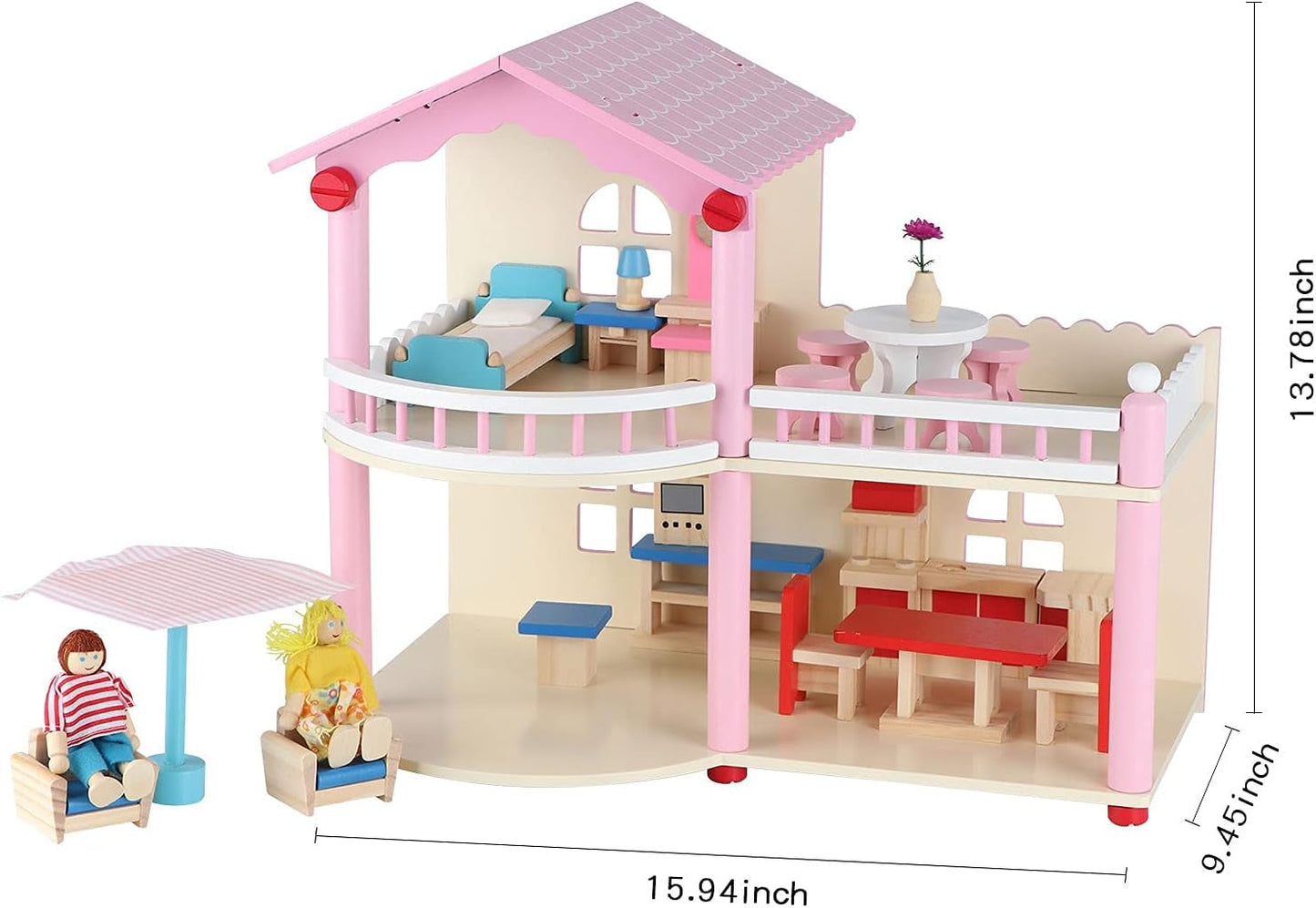 Wooden Villa doll house