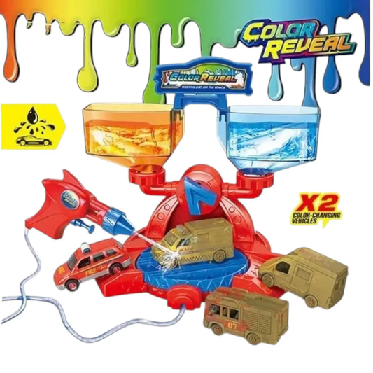Color Reveal Water Station Car Playset
