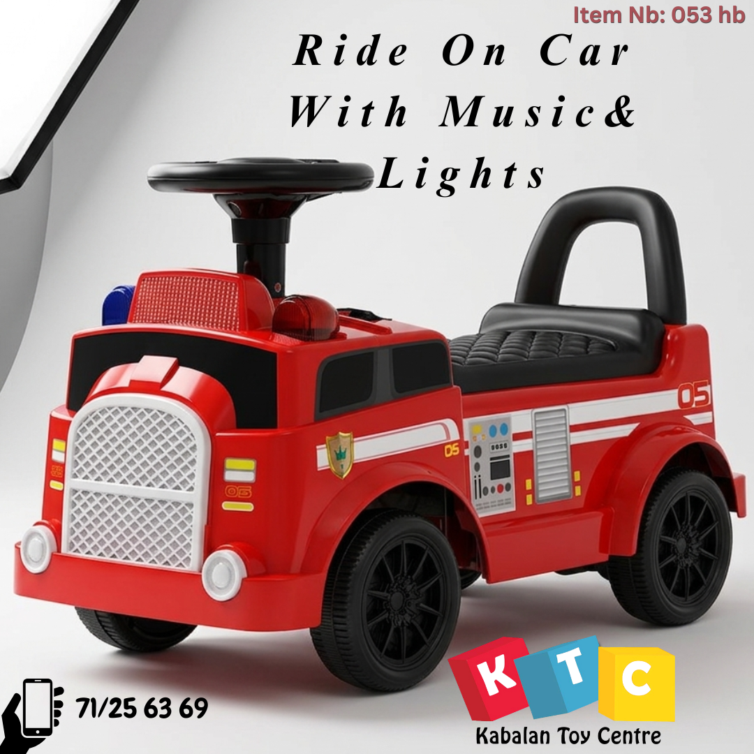 foot-to-floor ride-on fire truck push car