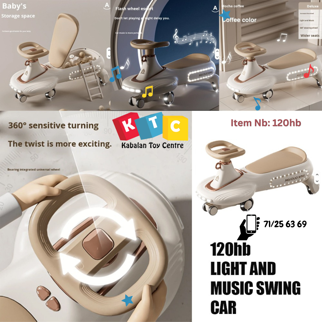 Light and Music Swing Car