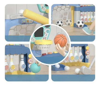 4 in 1 basketball football golf and bowling