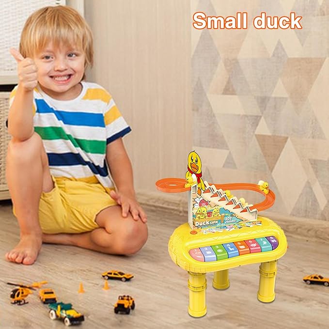 Little Duck Climbing Music Toy - Musical Instrument Toy with Lights and Music