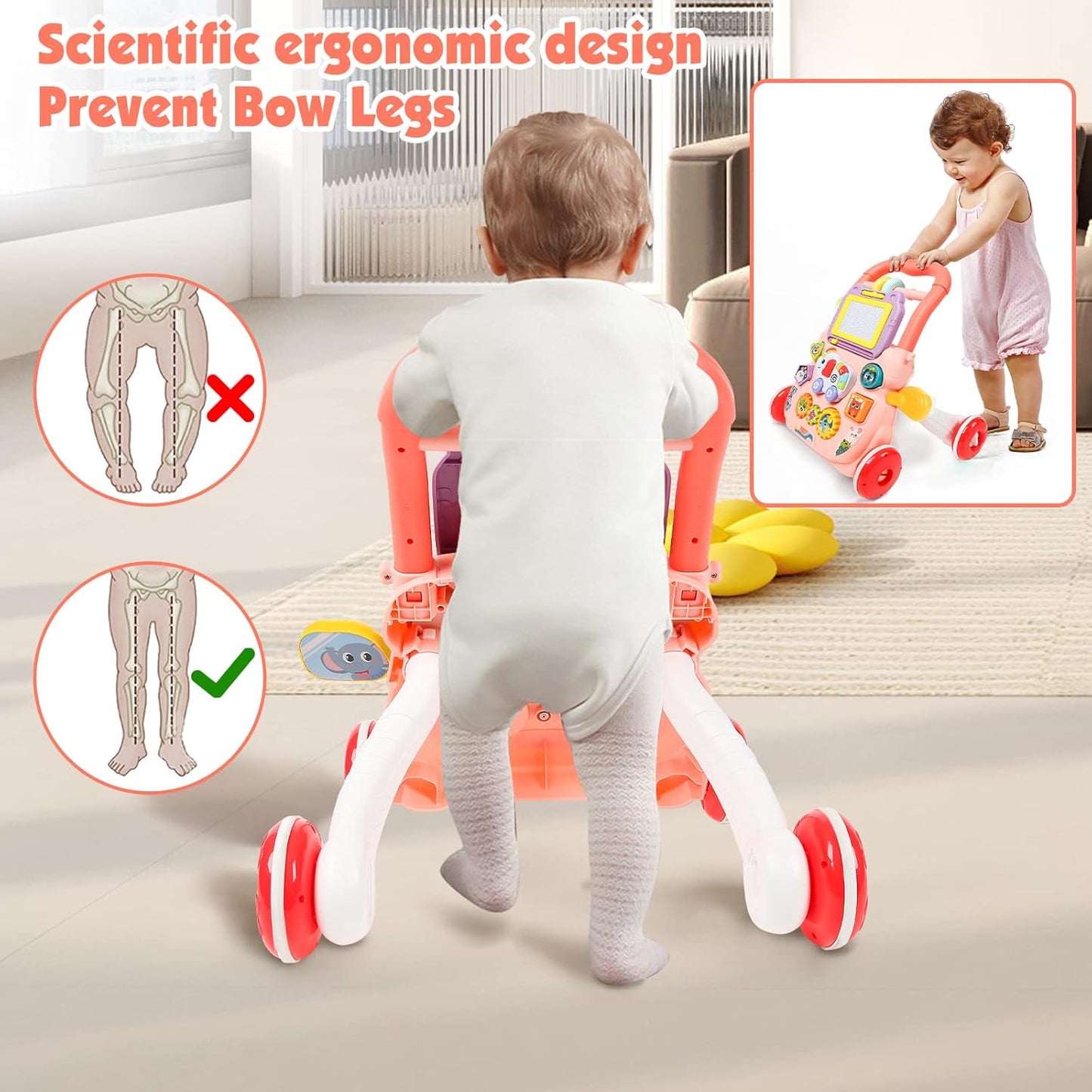 Baby Music Walker with Drawing Screen