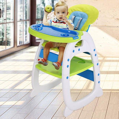 3-in-1 convertible toddler highchair and table set