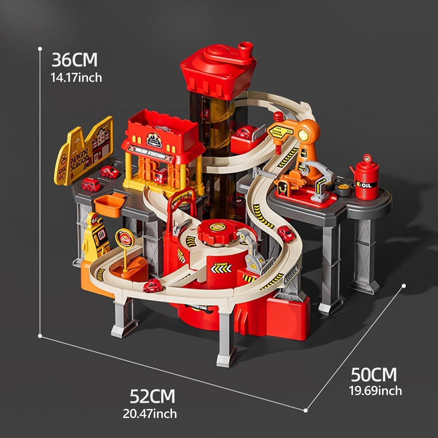 Auto Repair Adventure – Fire Truck Parking Track Set