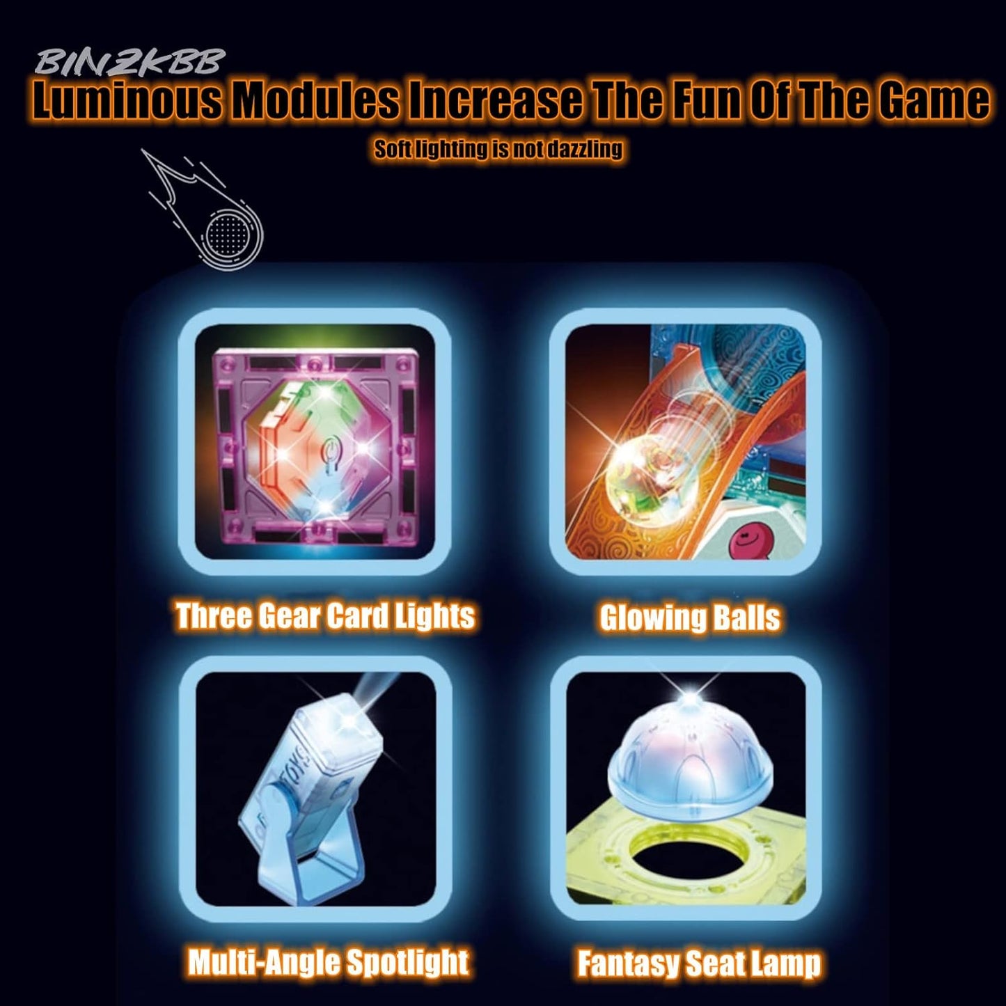 Magic Magnetic Blocks Light Track – 110 PCS