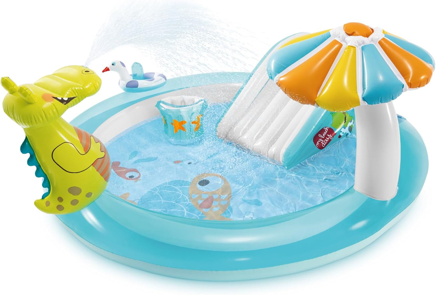 Gator inflatable Play center with slide