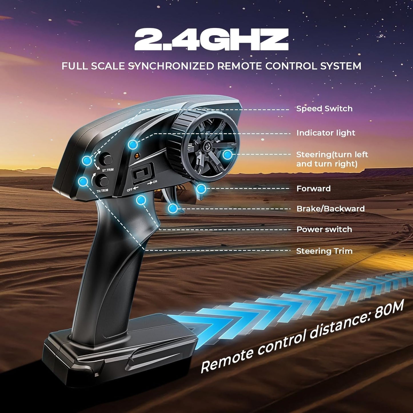 Dune Cruiser RC Car 1:16 Scale – 40+ Km/h