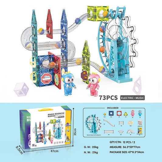 magnetic rail block set