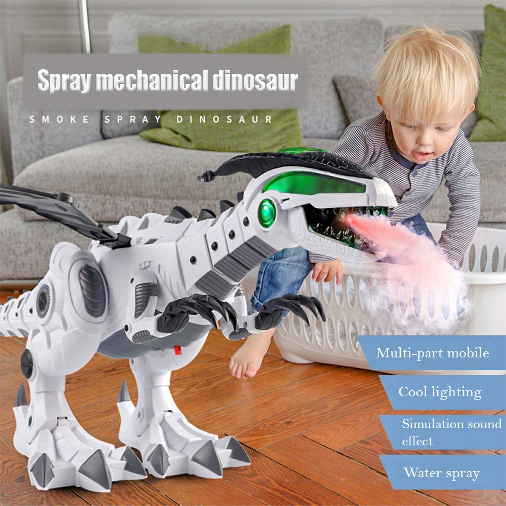 rc smart robot dinousaur with sound light dragon rc toy