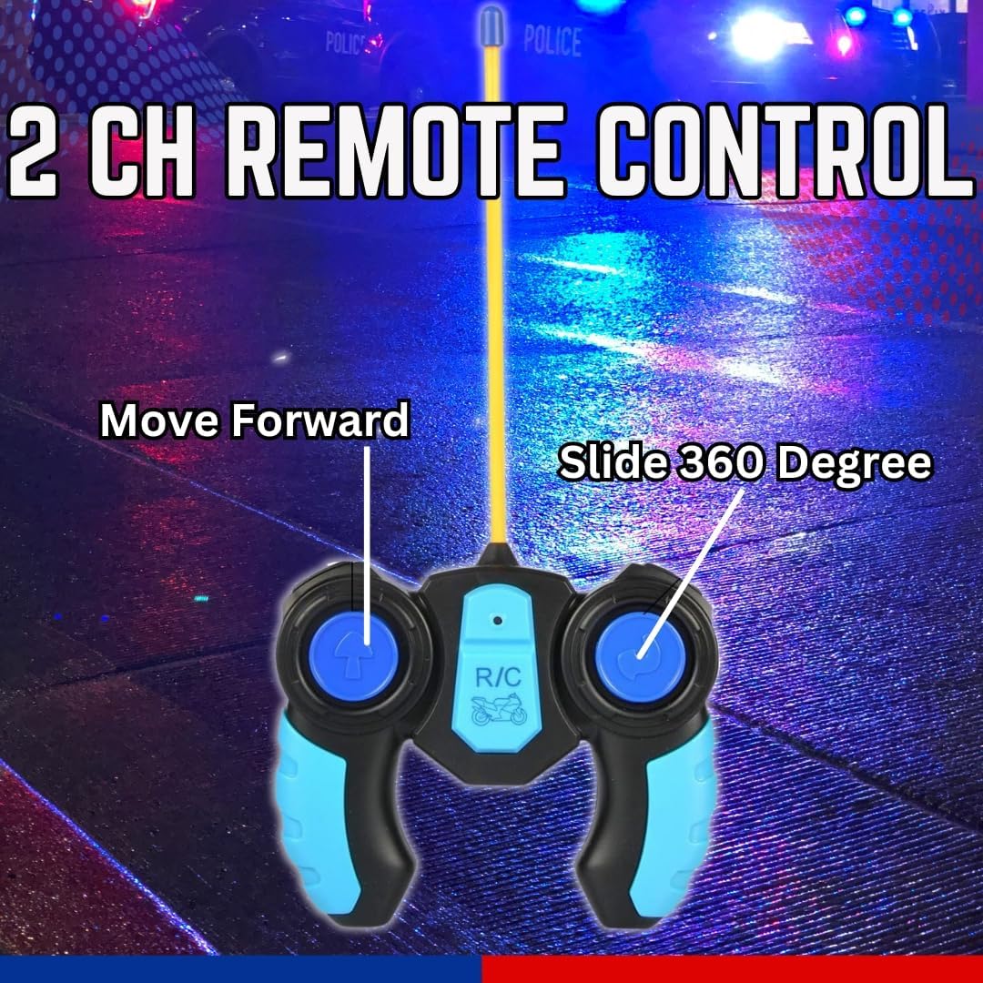 RC Police Motorcycle with Rider