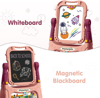 double adjustable magnetic drawing board