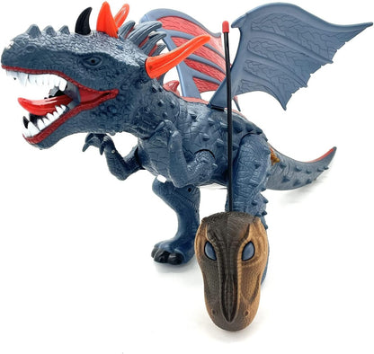 Fire Breathing RC Refractory Dragon, with Remote Control, Red LED, Steam Generator, Image Projection