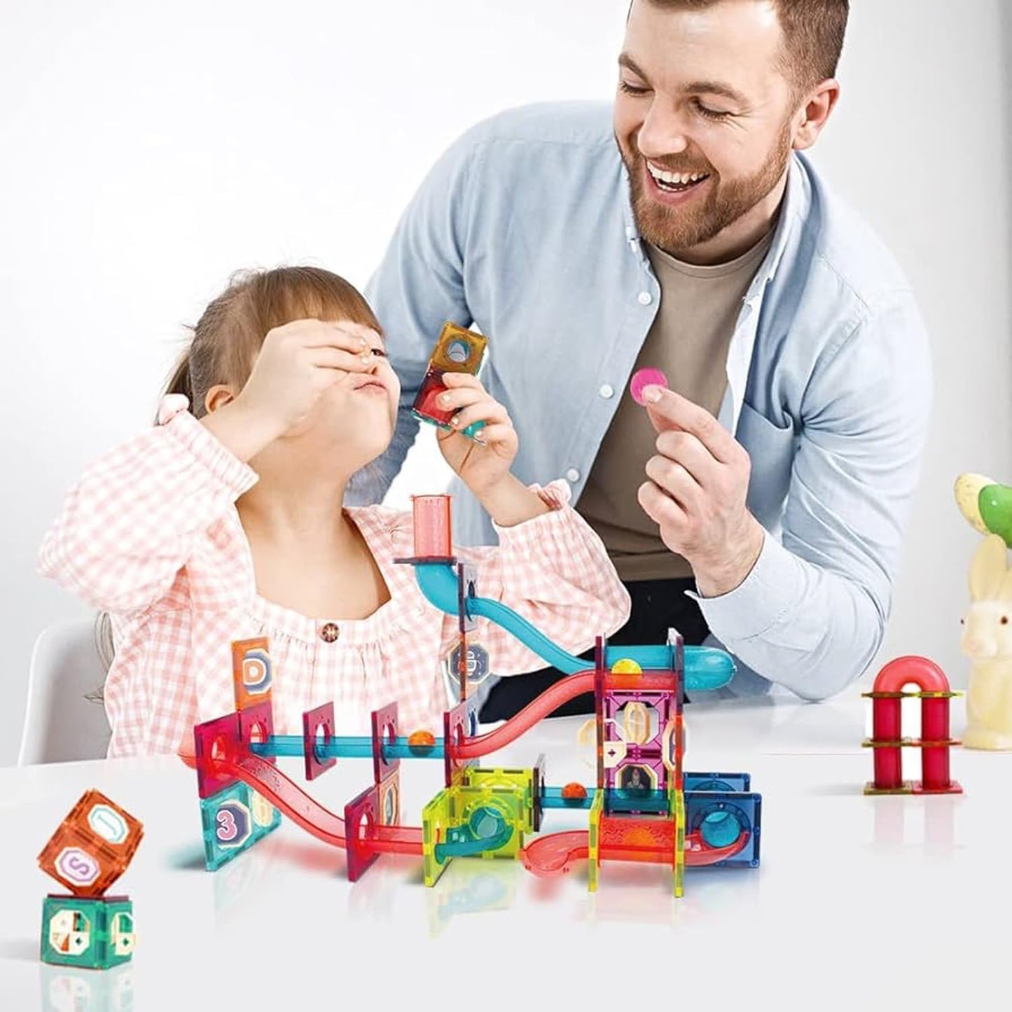 Magic Magnetic Blocks Animal Marble Run – 151 PCS