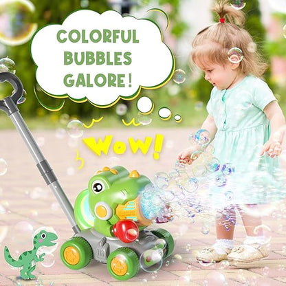 Bubble Machine for Toddlers: Dinosaur Boxing Bubble Machine,Lawn Mower,Toddler Toy Outside,Toys for Toddlers