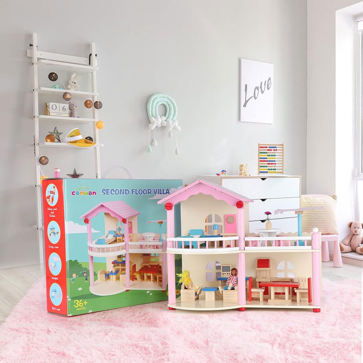 Wooden Villa doll house