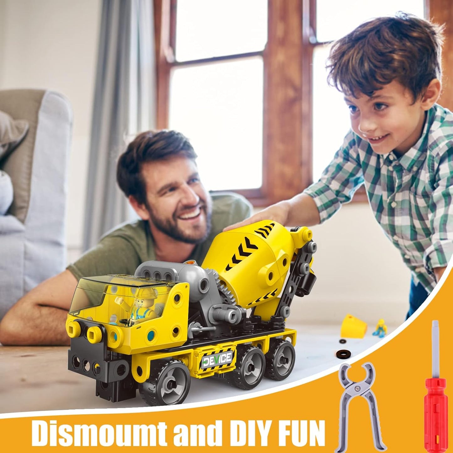 Cement Mixer 6-in-1 Building Set