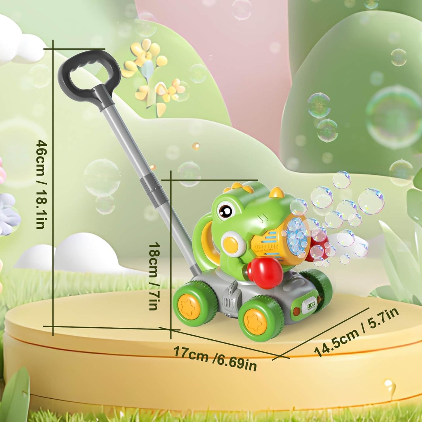 Bubble Machine for Toddlers: Dinosaur Boxing Bubble Machine,Lawn Mower,Toddler Toy Outside,Toys for Toddlers