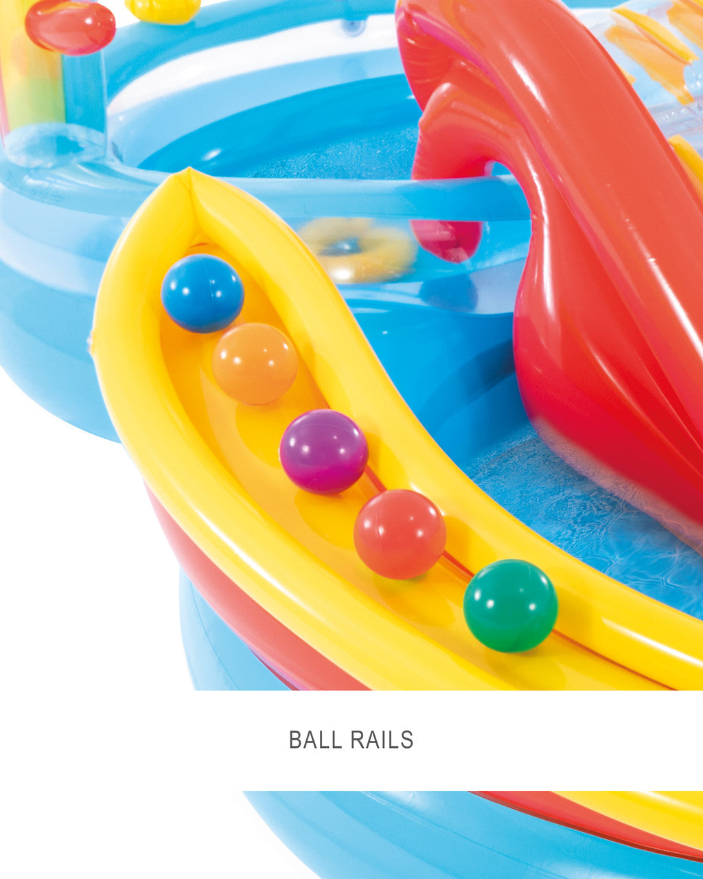 Rainbow Ring Inflatable Play Center with Slide