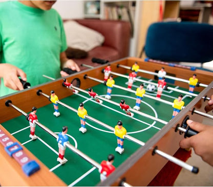portable wooden tabletop foosball (soccer) game table