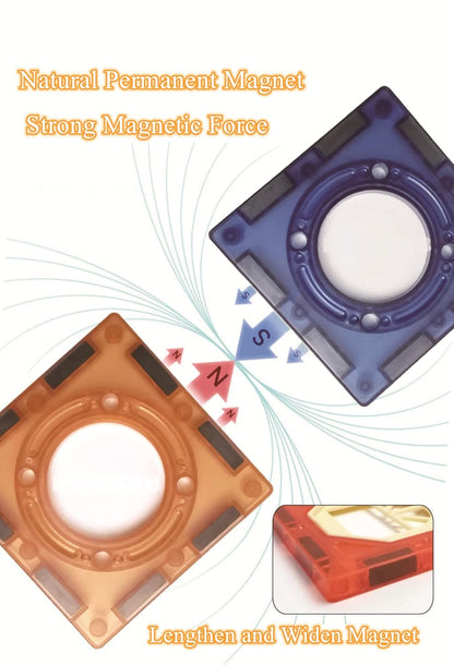 Magic Magnetic Blocks Light Track – 110 PCS