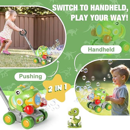 Bubble Machine for Toddlers: Dinosaur Boxing Bubble Machine,Lawn Mower,Toddler Toy Outside,Toys for Toddlers