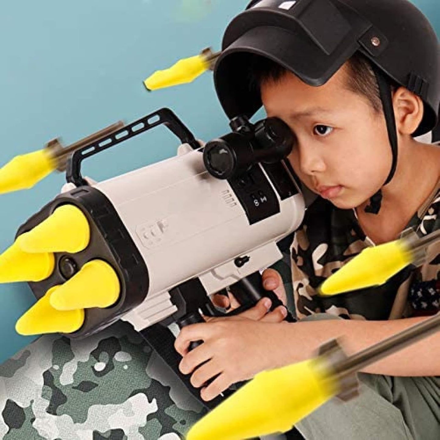 Simulation Sound Effects Of Electric Burst Rocket Launcher, Launch Soft Rocket Launcher, Boy Mortar, Children's Toy Soft Shell Gun