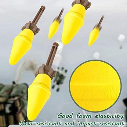 Simulation Sound Effects Of Electric Burst Rocket Launcher, Launch Soft Rocket Launcher, Boy Mortar, Children's Toy Soft Shell Gun