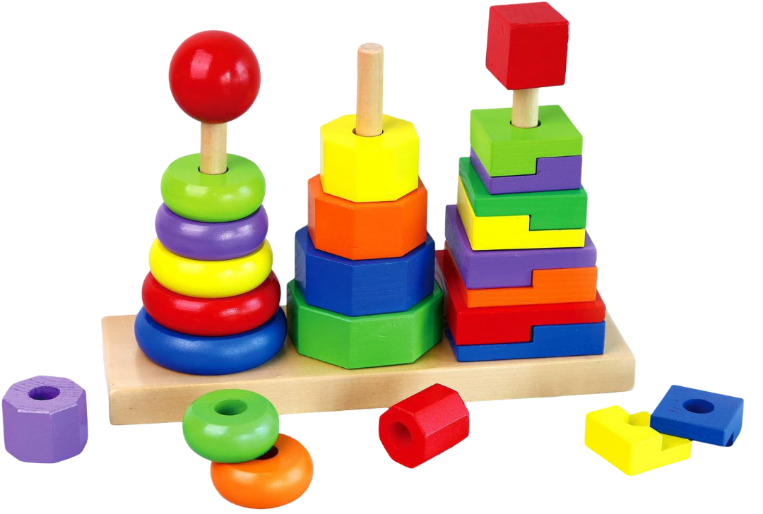 Wooden Stacking Rings Educational Toy