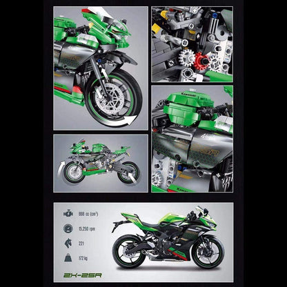 867 pieces block motorcycle