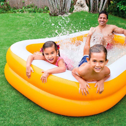 Mandarine Rectangular Inflatable Pool