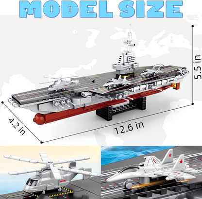 Warship Aircraft Carrier – 8 in 1 Building Set
