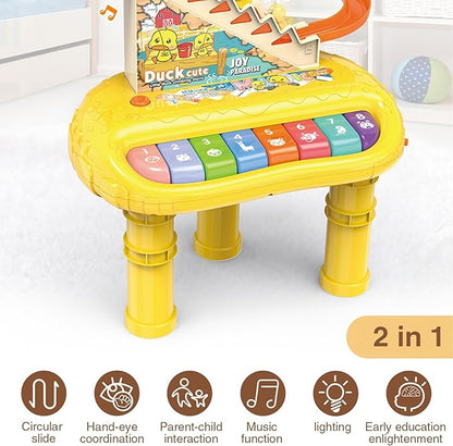 Little Duck Climbing Music Toy - Musical Instrument Toy with Lights and Music