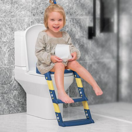 3-in-1 toddler potty training toilet seat with an integrated ladder