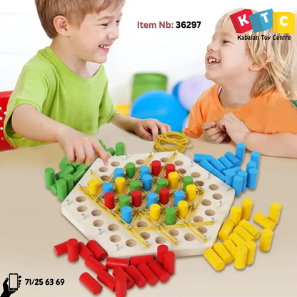 Wooden Chain Battle Chess