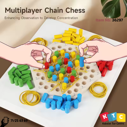 Wooden Chain Battle Chess