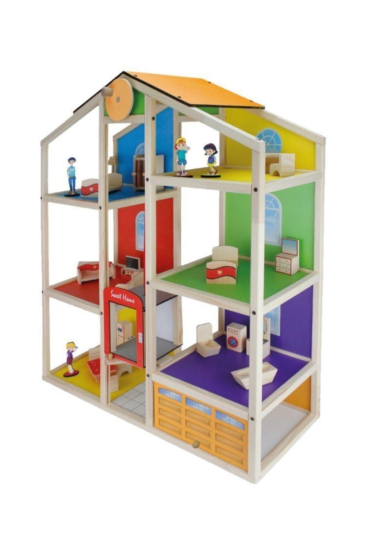 wooden dollhouse