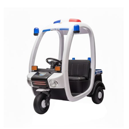 Electric 3-Wheel Ride-On Toy Car with Lights &Music