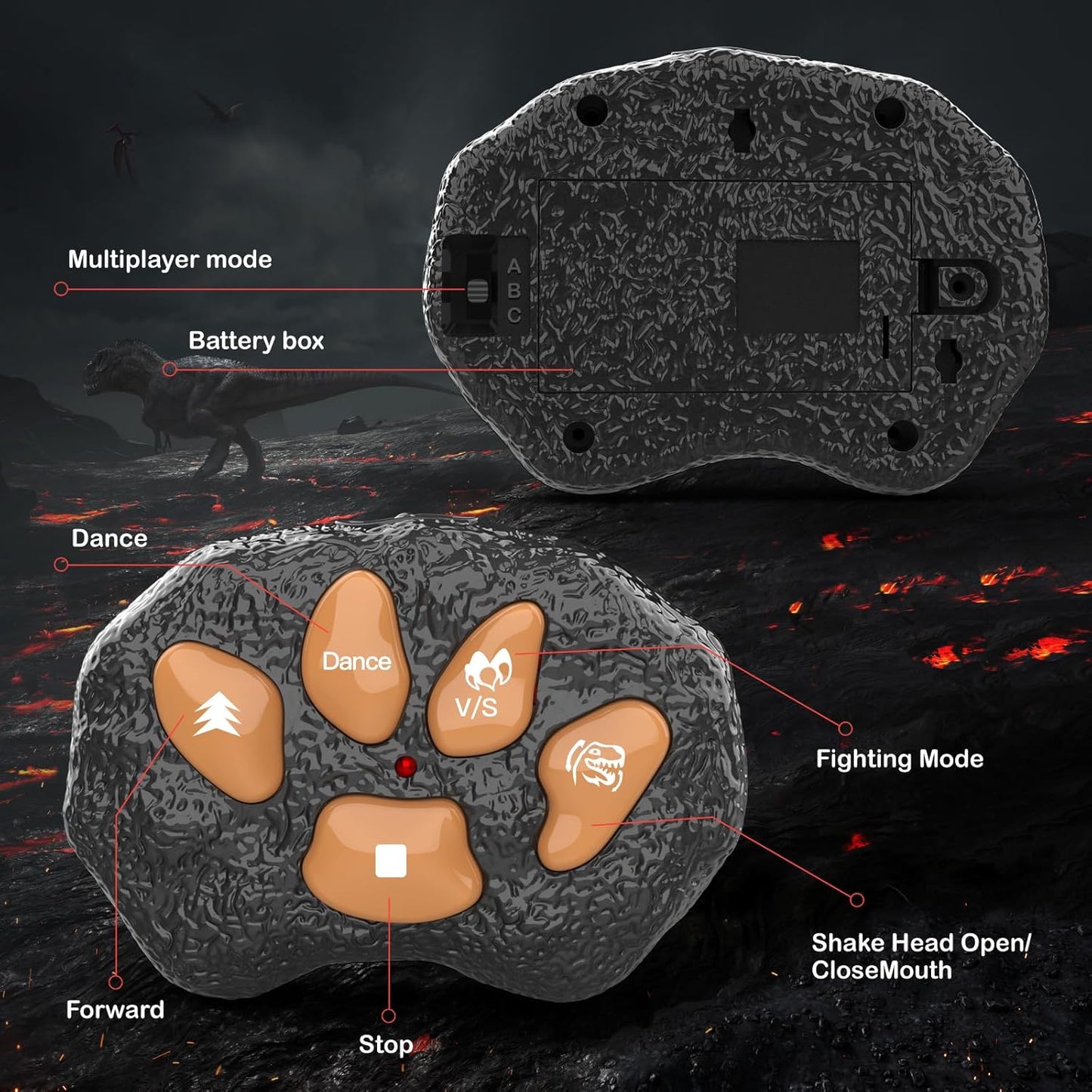 Remote Control T-Rex Battle Dinosaur