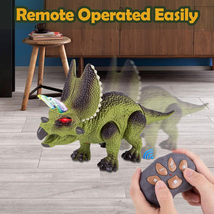Remote Control Triceratops Dinosaur Toy