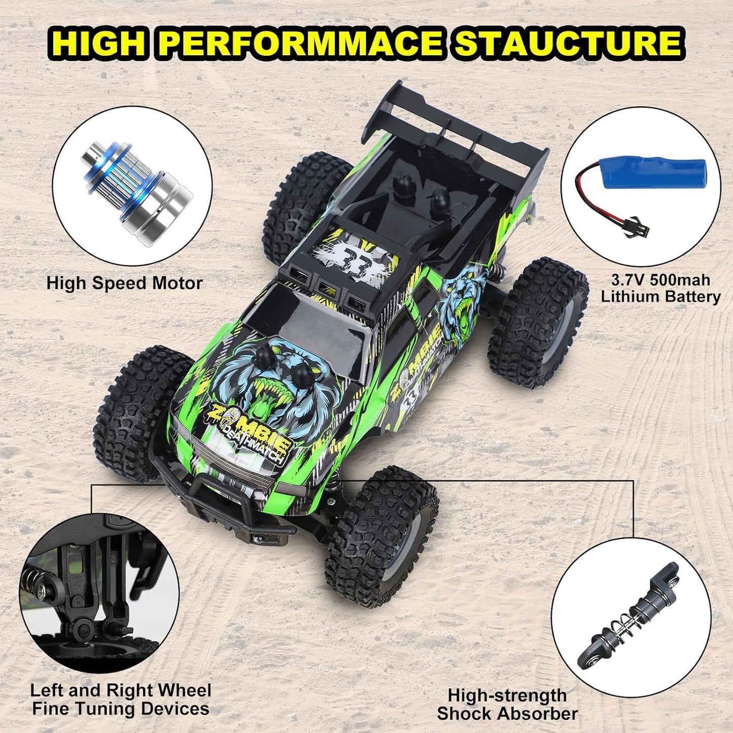 Zombie Attack RC Monster Truck