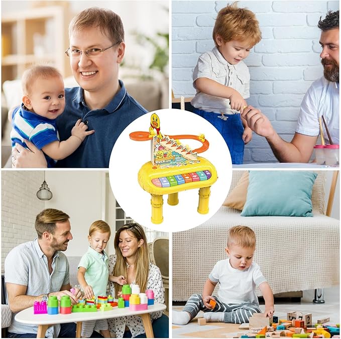 Little Duck Climbing Music Toy - Musical Instrument Toy with Lights and Music
