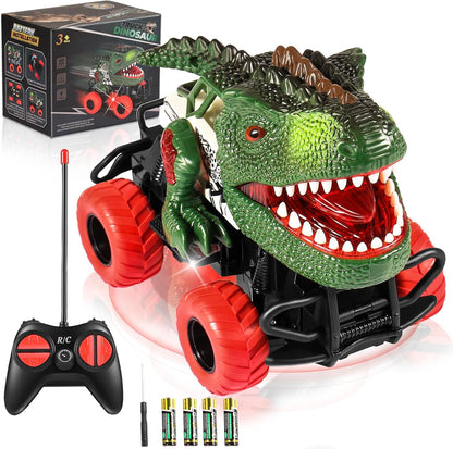 Children Remote Controlled Dinosaur Car with LED Light